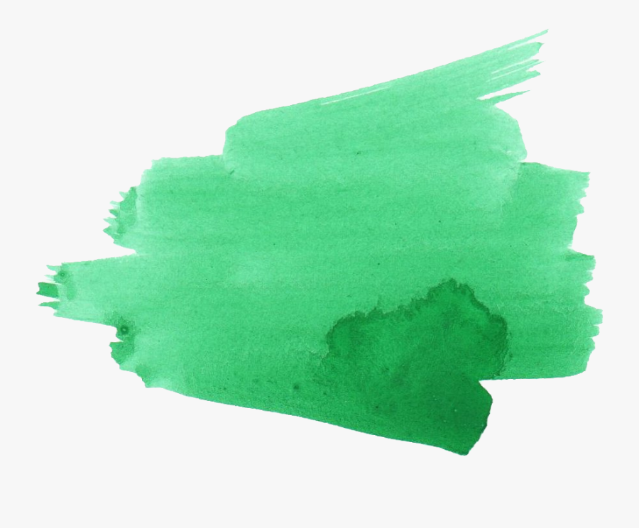 Green Watercolor Brush Png, Transparent Clipart