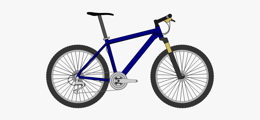 Mountain Bike Vector Image - Cartoon Mountain Bike, Transparent Clipart