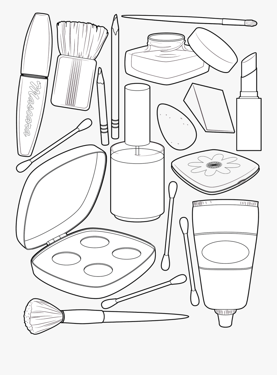 Coloring Pages For Make Up, Transparent Clipart