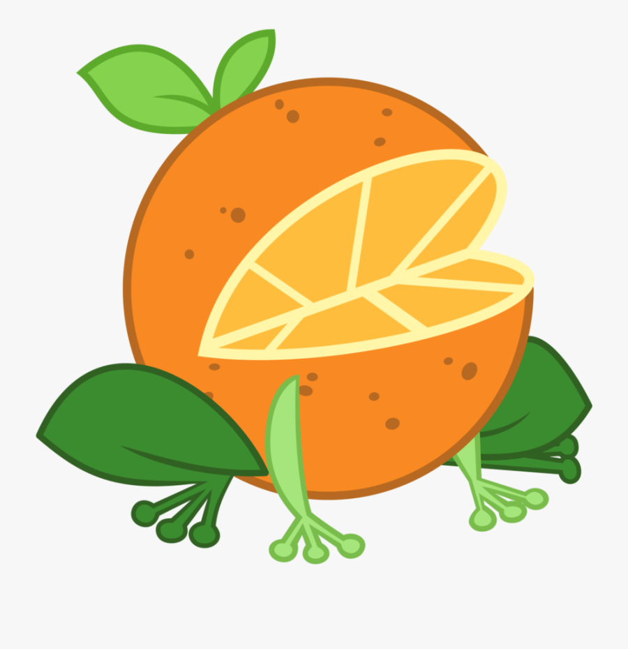 Orange - Frog, Transparent Clipart