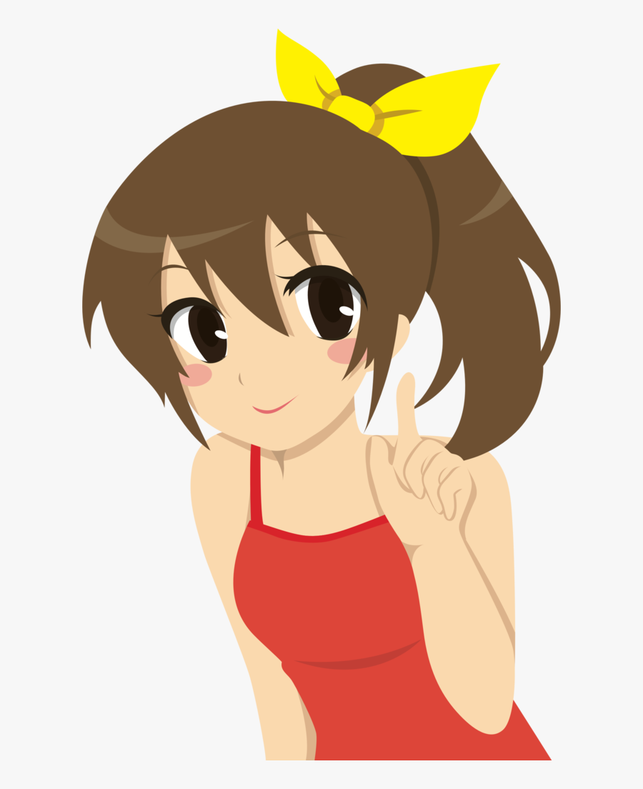 Anime Girl Clip Art, Transparent Clipart