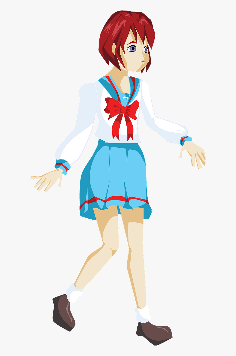 Transparent School Girl Clipart, Transparent Clipart
