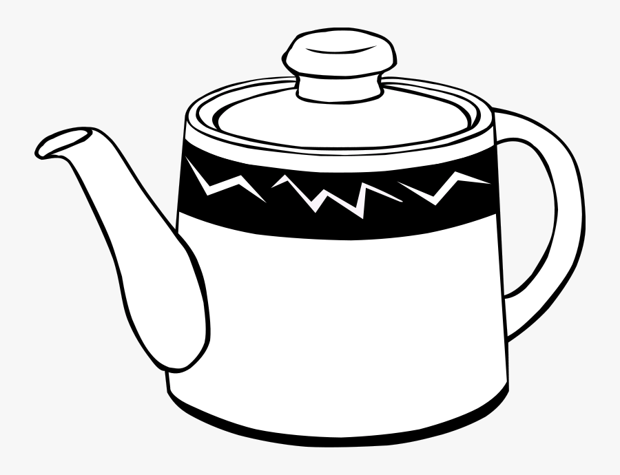 Tea Pot Clipart - Kettle Black And White, Transparent Clipart