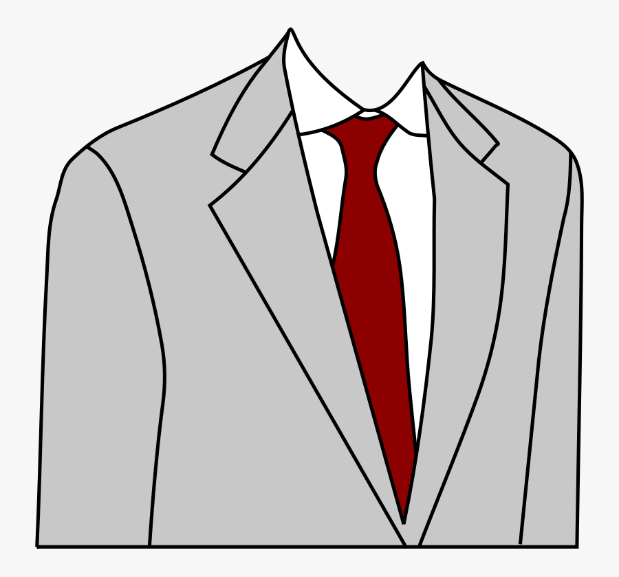 Light Grey Suit - Suit Clip Art, Transparent Clipart