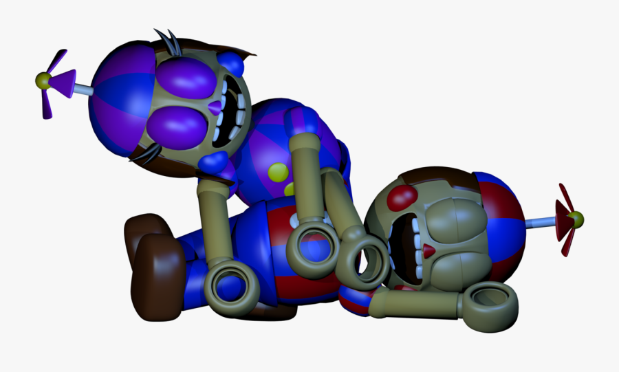 The Balloon Twins Sleeping - Fnaf Jj Sleeping, Transparent Clipart