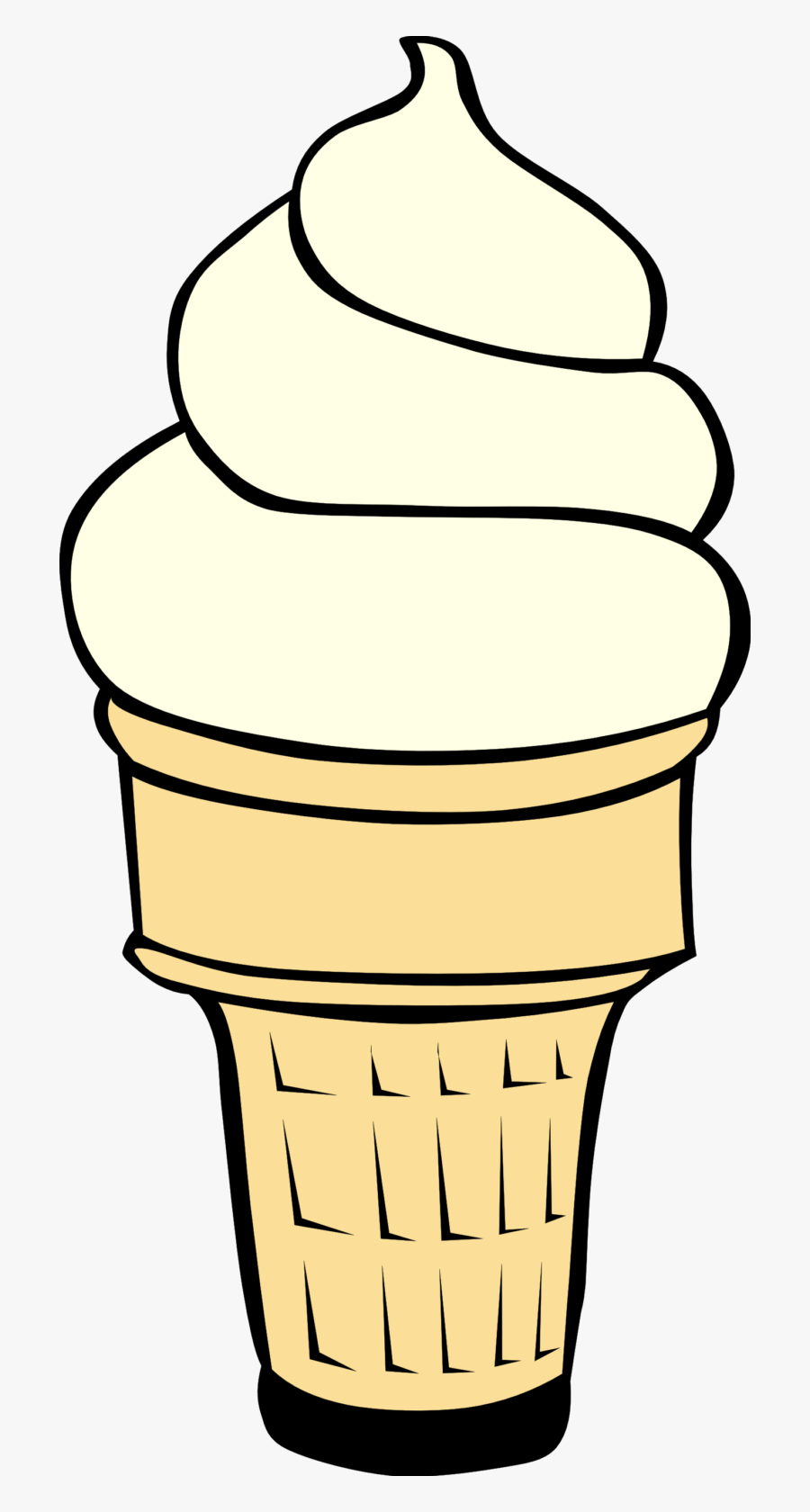 Ice Cream Black And White Melting Ice Cream Cone Clipart - Ice Cream Cone Clip Art, Transparent Clipart