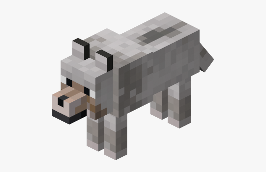 Minecraft Wolf, Transparent Clipart