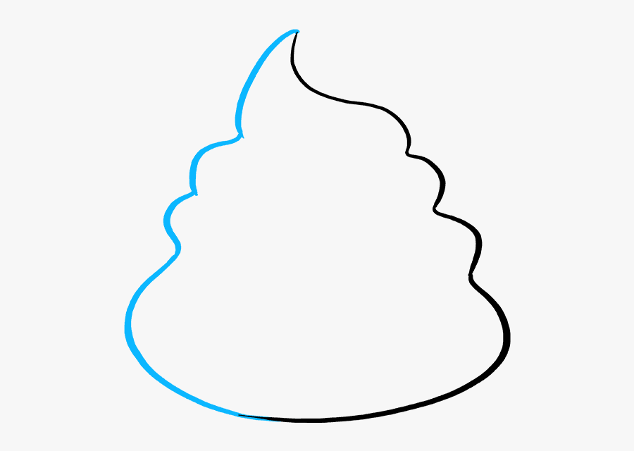 How To Draw Poop Emoji - Draw Poop, Transparent Clipart
