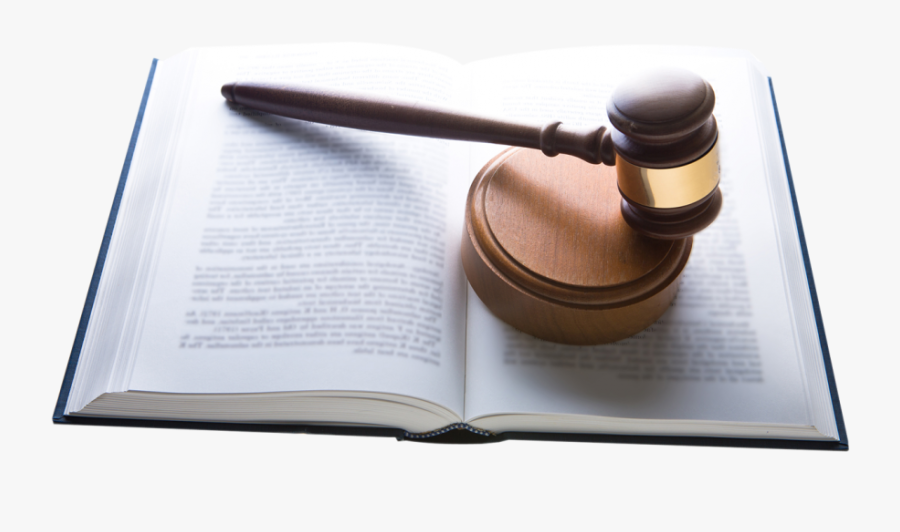 Gavel With Law Book Png Image - Law Book Png, Transparent Clipart