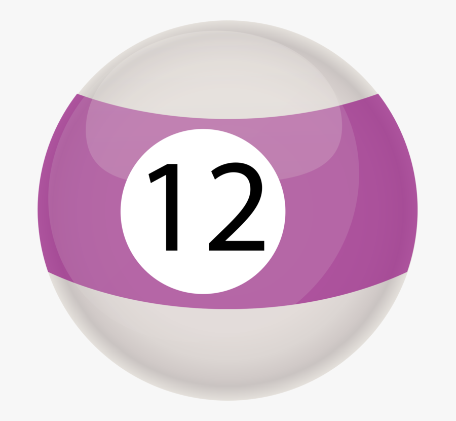 Billiard Balls Billiards Pool Snooker - Pool Ball 12 Png, Transparent Clipart