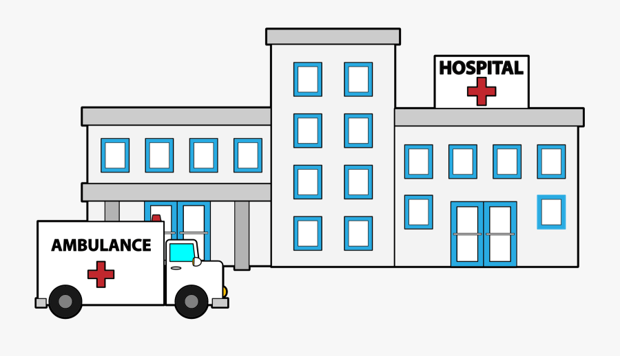 Hospital Building Clipart Black And White - Hospital Clipart, Transparent Clipart