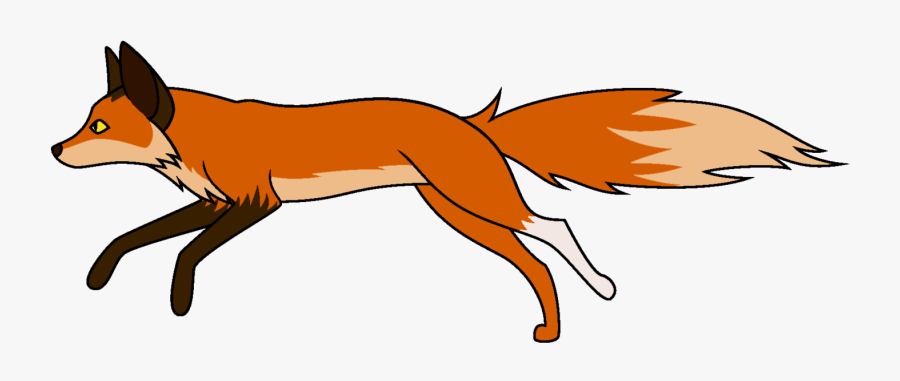 Silver Fox Animation Clip Art - Running Fox Clipart, Transparent Clipart