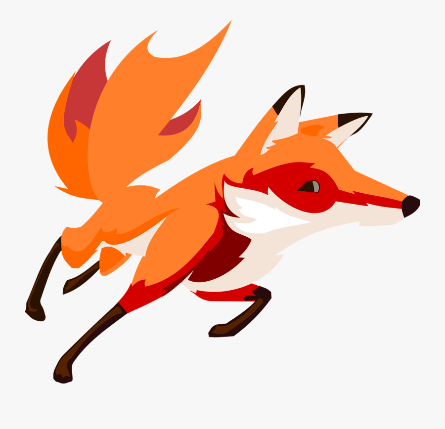 Fox Cartoon Png Download - Running Fox Png, Transparent Clipart