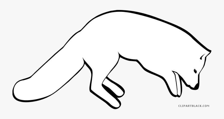 Arctic Fox Clipart Running - Arctic Fox Clipart, Transparent Clipart