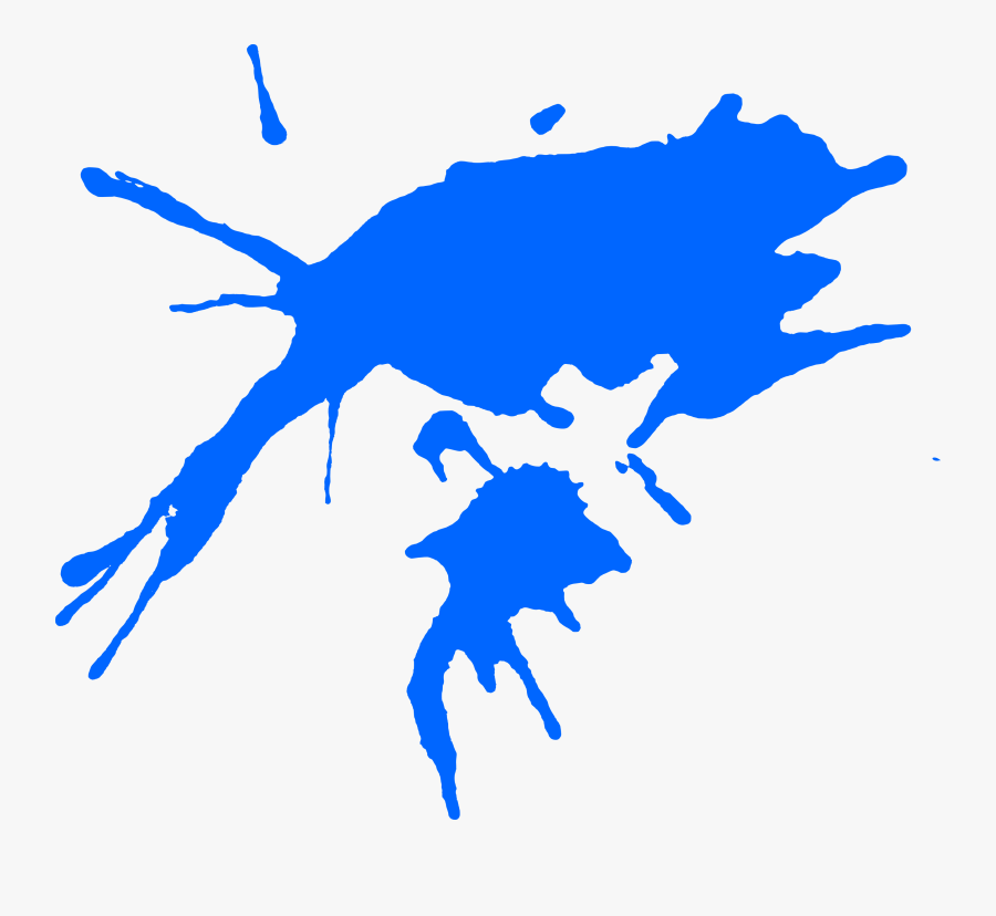 Blue Paint Splash Png Download - Paint Art No Background, Transparent Clipart