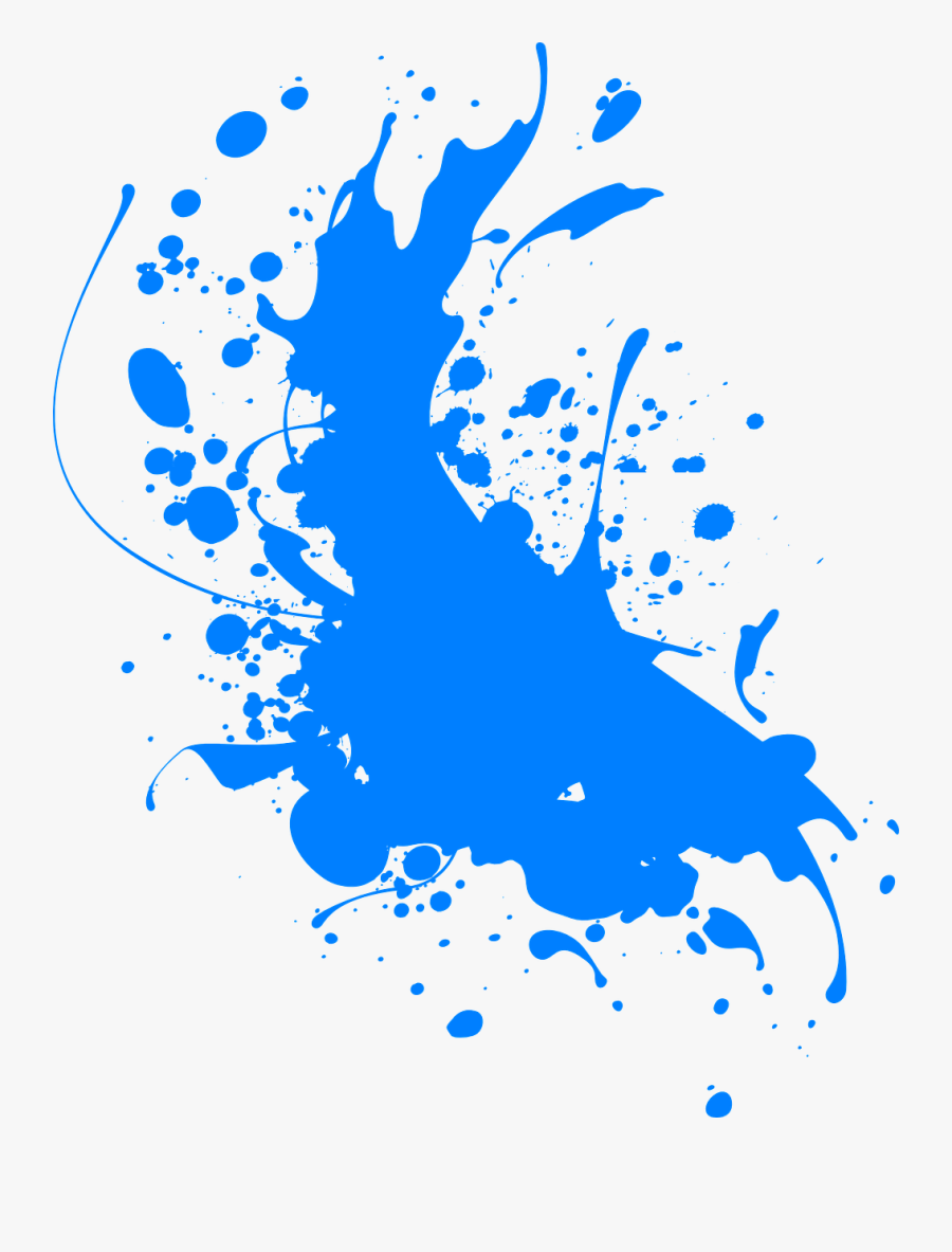 Ink Blue Splatter Free Photo - Blue Color Splash Png, Transparent Clipart