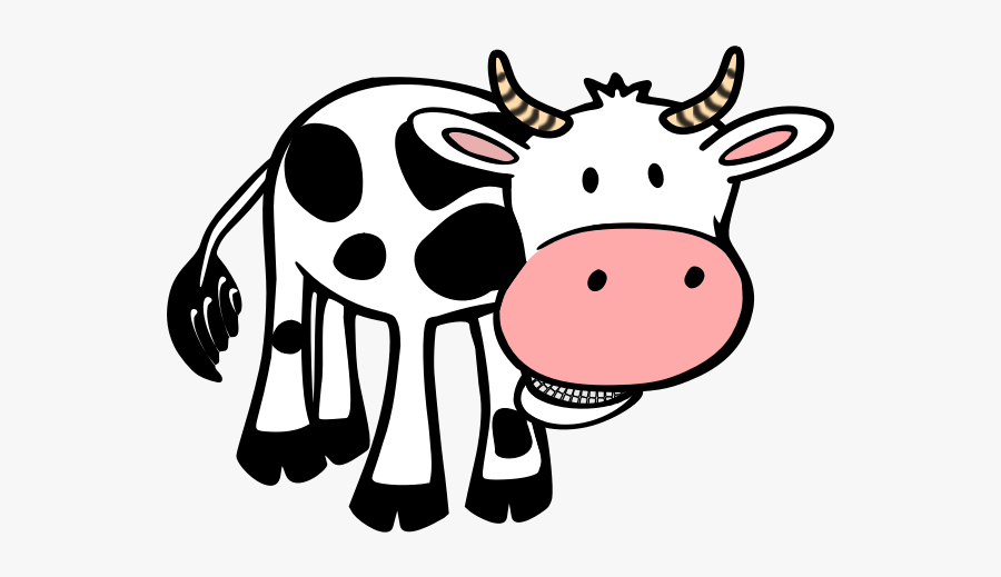 Chewing Cow Vector Clip Art - Cow Clip Art, Transparent Clipart