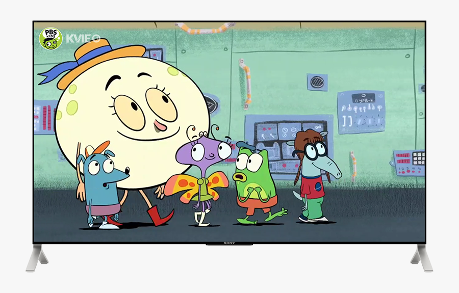 Pbs Kids App On Tv Screen - Cartoon, Transparent Clipart