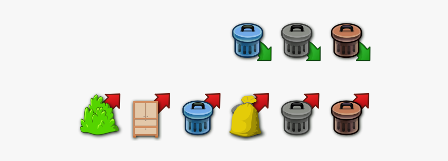 Trash Vector Icons - Waste Separation Png, Transparent Clipart