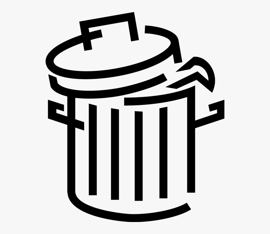 Transparent Trash Can Clip Art - Clip Art, Transparent Clipart