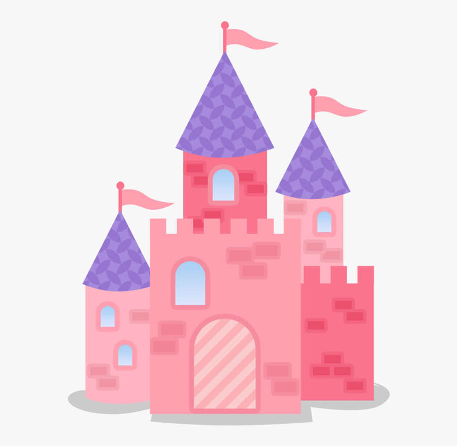 House Clipart Rapunzel - Pink And Purple Castle, Transparent Clipart