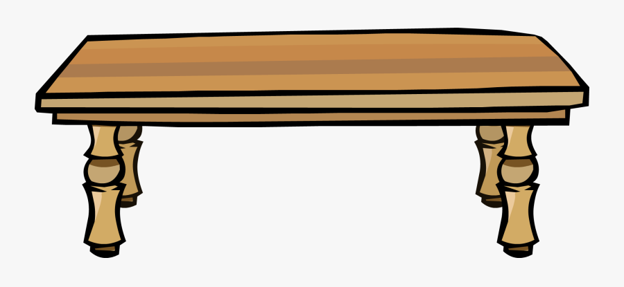 Club Penguin Table Clipart , Png Download - Long Table Clipart, Transparent Clipart