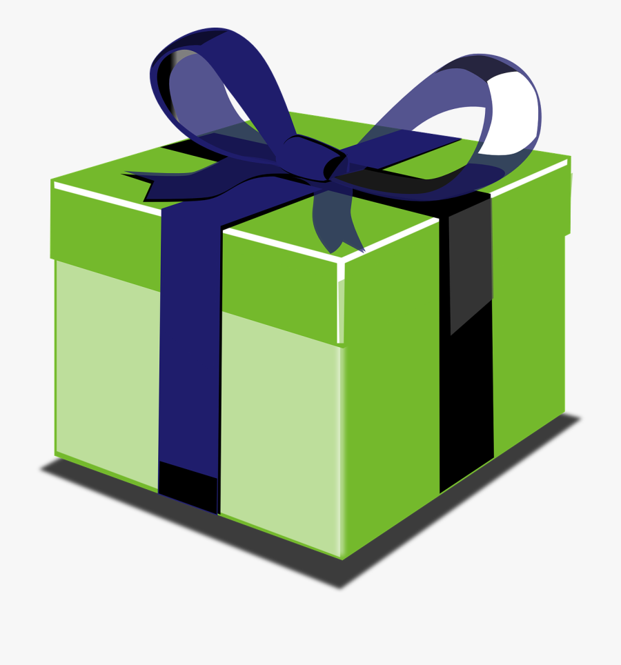 Orange Gift Box Clipart, Transparent Clipart