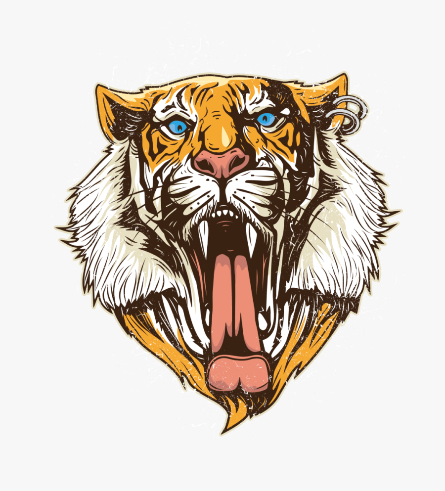 Transparent Lions Head Clipart - Supreme Tiger Box Logo, Transparent Clipart