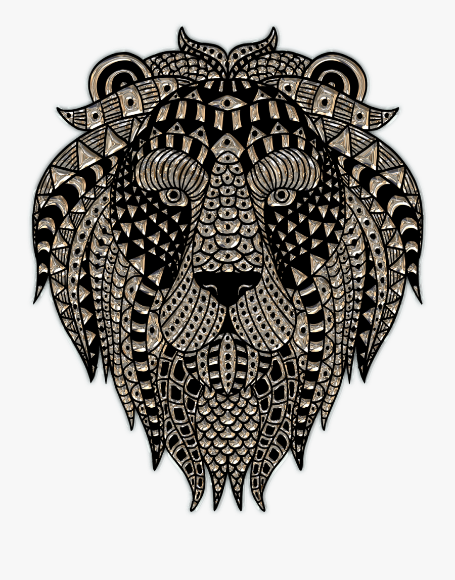 Lion Head Plastic Art - Crps Posters, Transparent Clipart