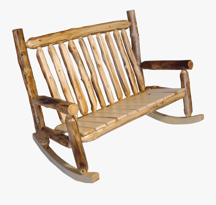 Clip Art Aspen Log Outdoor Rocking - Gnarly Rustic Rocking Chair, Transparent Clipart
