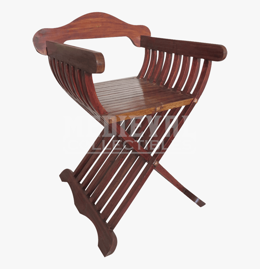 Transparent Rocking Chair Clipart - Medieval Folding Chair, Transparent Clipart