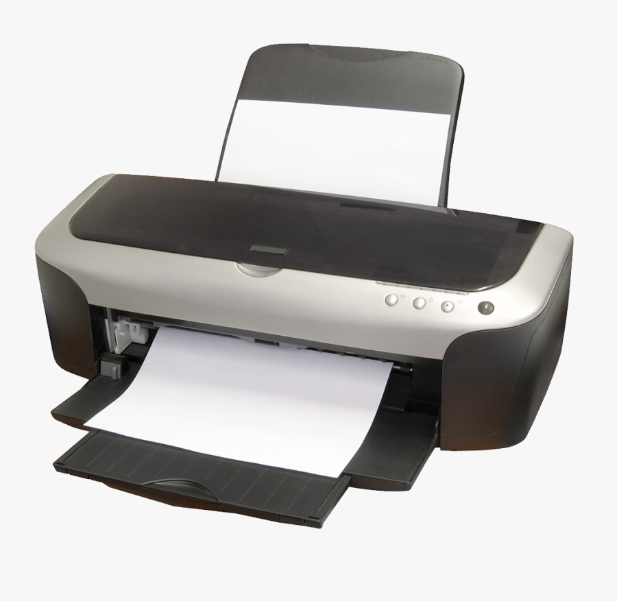 Printer Clipart Computer Printer - Computer Printer Black And White, Transparent Clipart