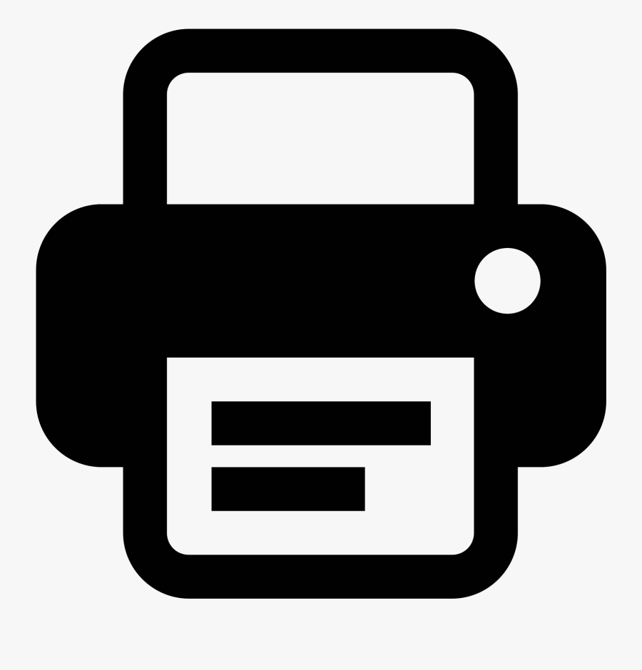 Print Icon - Printer Icon Png, Transparent Clipart
