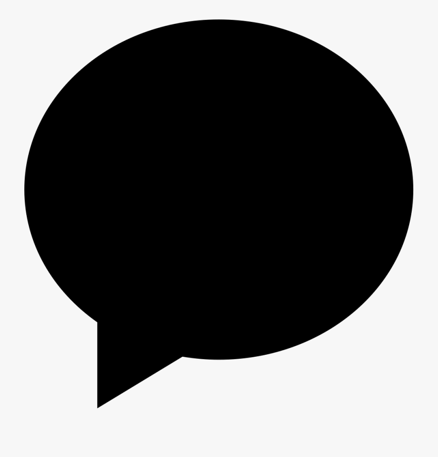 Black Oval Png - Bubble Chat Vector Svg, Transparent Clipart