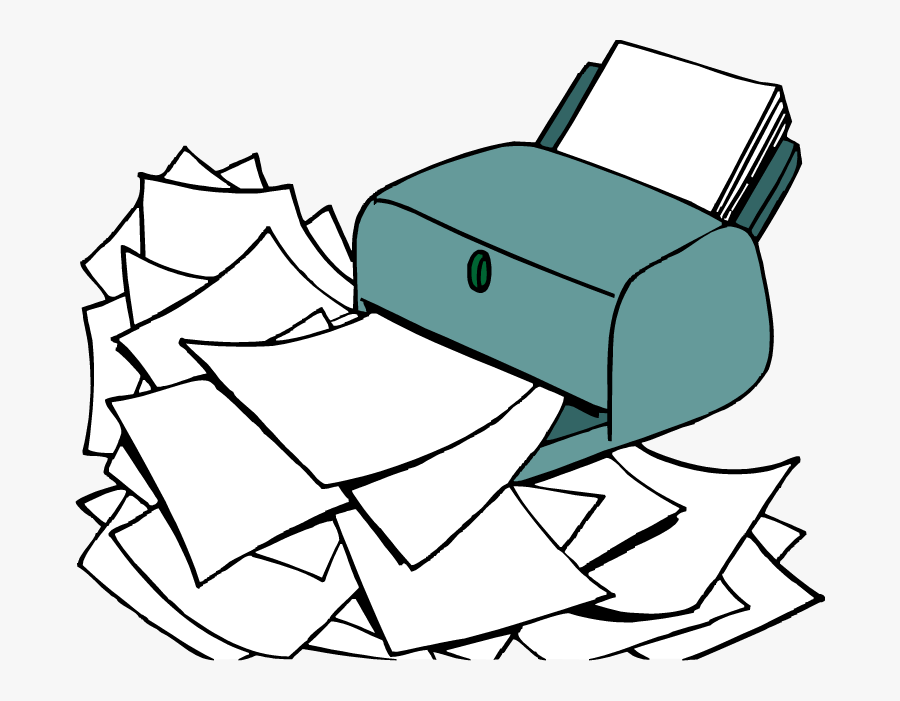 Print Clipart Printer Paper - Printer Paper Clipart, Transparent Clipart