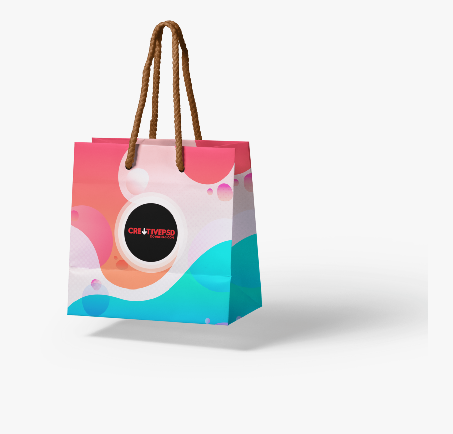 Clip Art Free Shopping Paper Psd - Tote Bag, Transparent Clipart