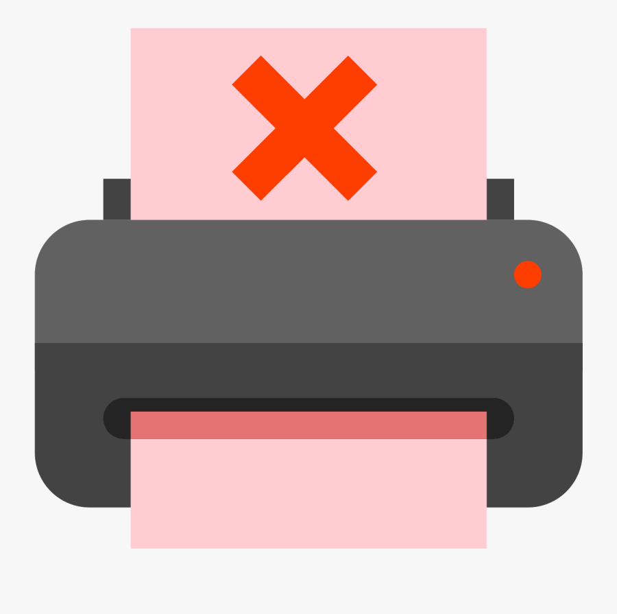 Printer Out Of Paper Icon Clipart , Png Download, Transparent Clipart