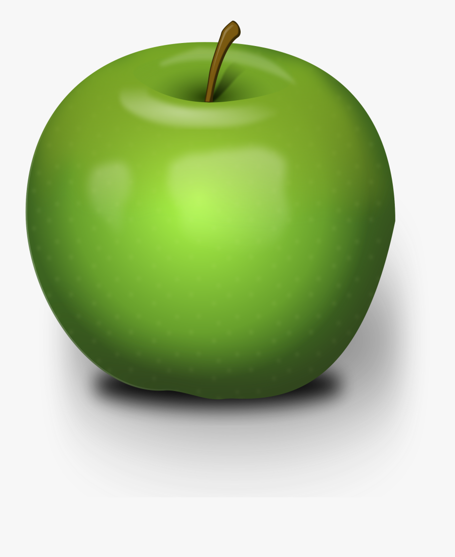 Photorealistic Green Apple Clipart - Transparent Background Green Apple Transparent, Transparent Clipart