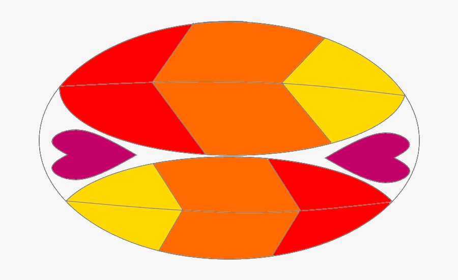 Orange Oval Leaves - Circle, Transparent Clipart