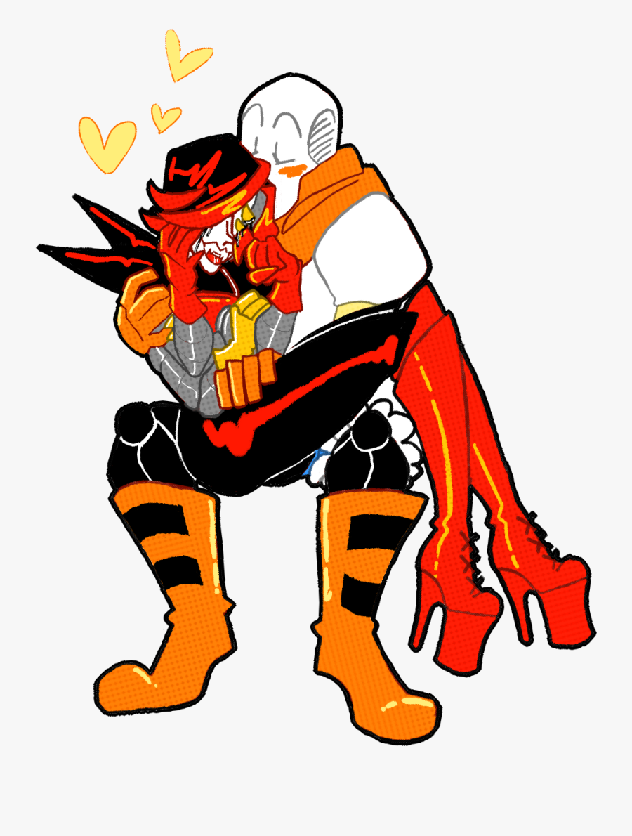 Kiss The Big Bad Bot Better Clipart , Png Download - Mettafell X Uf Papyrus, Transparent Clipart
