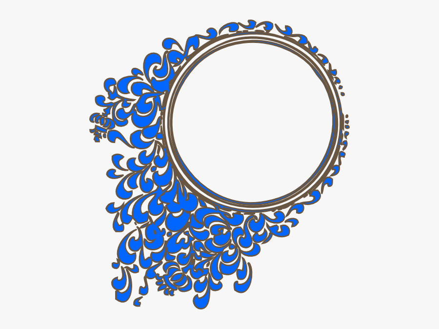 Oval - Picture - Frame - Vector - Royal Blue Wedding Vector, Transparent Clipart