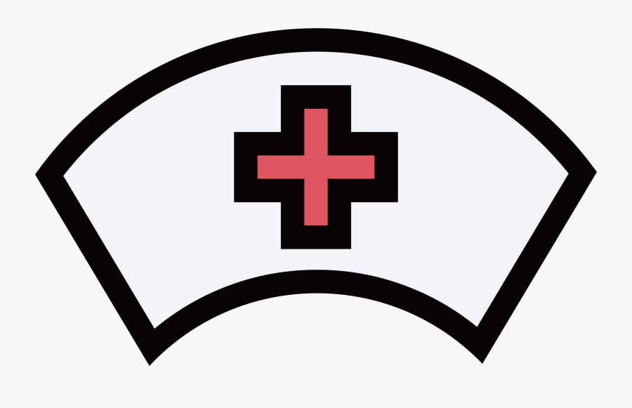 Nursing Hat Nurses Cap Icon - Nurse Hat Transparent Background, Transparent Clipart