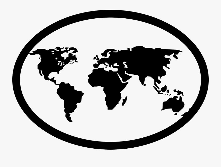 Transparent Globe Silhouette Png - Resident Evil World Map, Transparent Clipart