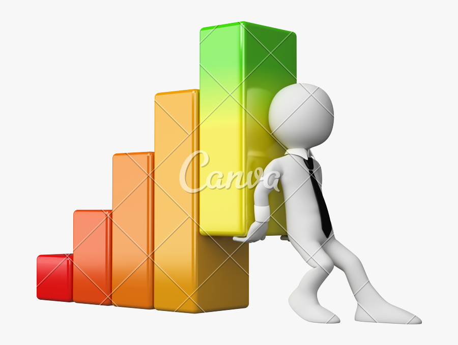 3d Economy Bar Graph - Grafico De Barras Economia, Transparent Clipart