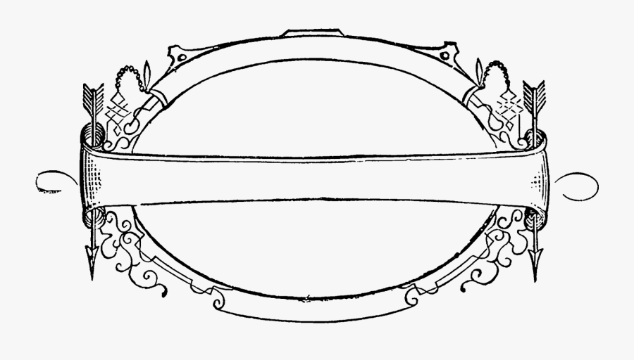 Label Frame Oval Arrows Swirls Design Image Digital - Graphics, Transparent Clipart