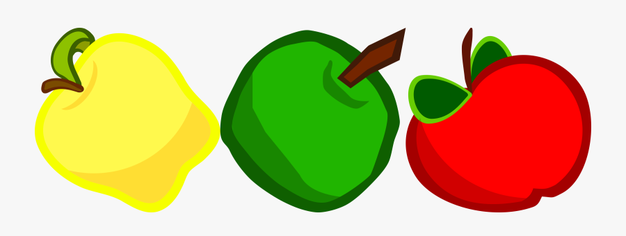 Three Cartoony Apples Svg Library - 3 Apples Cartoon Png, Transparent Clipart