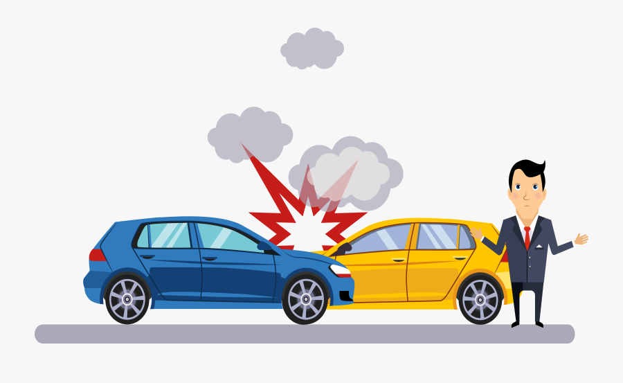 Car Traffic Collision Accident Illustration - Car Accident Transparent Background, Transparent Clipart