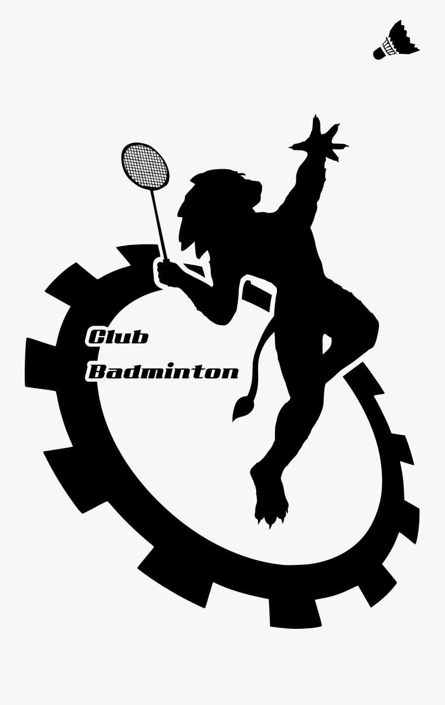 Logo Bad - Clip Art Badminton Logo Design, Transparent Clipart