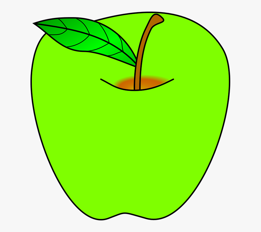 Green Apple Clipart - Green Apple Clip Art, Transparent Clipart