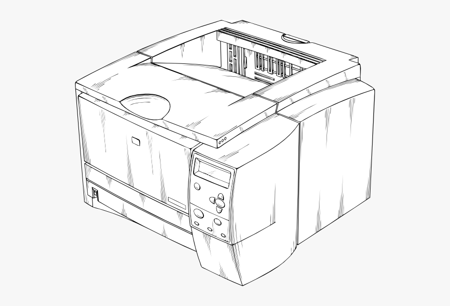 Laser Printer Clipart Black And White, Transparent Clipart